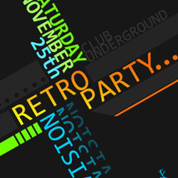 flyer retroparty
