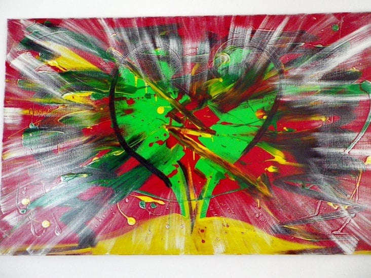Gebrochenes Herz – Acryl