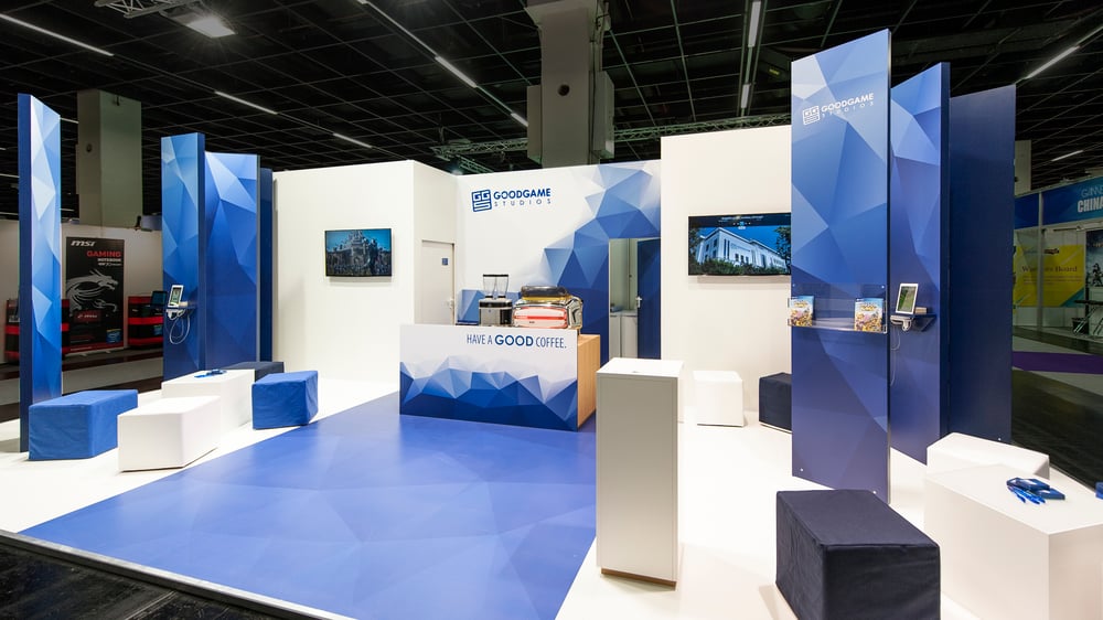 Messestand im B2B Bereich (GDC 2014)