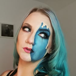 Blue underneath
