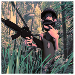 with gun