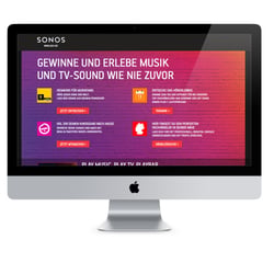 Webdesign SONOS Gewinnspiel