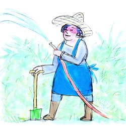 Gartenarbeit