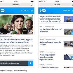 Deutsche Welle – Relaunch mobile Website (Kreativdirektion)