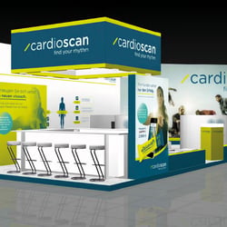 Messestand / cardioscan