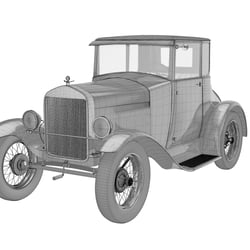 Ford Model T – Drahtgitter + Shading