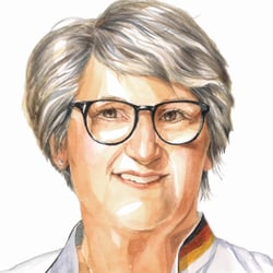 Portraits für den Zentralverband der Deutschen Bäckerhandwerks, Bleistift und Aquarell