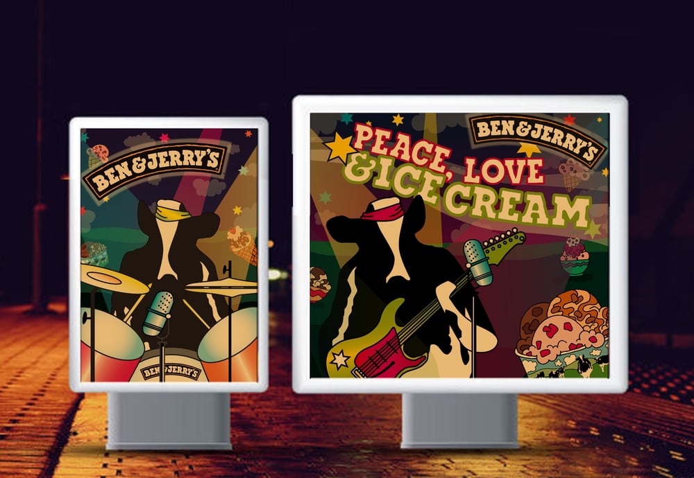 Event-Plakat Reeperbahnfestival Ben & Jerry´s