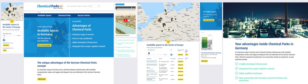 Chemical Parks Webseite
