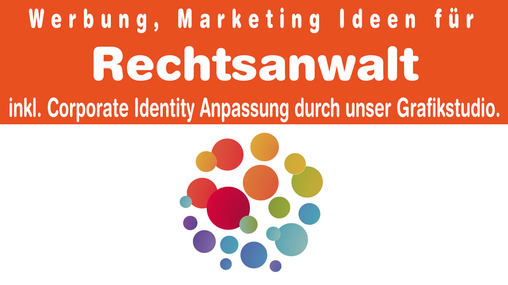 Werbung, Marketing Ideen für Rechtsanwalt, Rechtskanzlei, Kanzlei | Layout gestalten