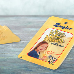 Verpackung für einen Käseproduzenten