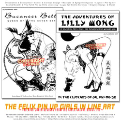 Artwork Sample(s) aus dem „The FeliX Pin Up Girls!“ Illustrations-Pool