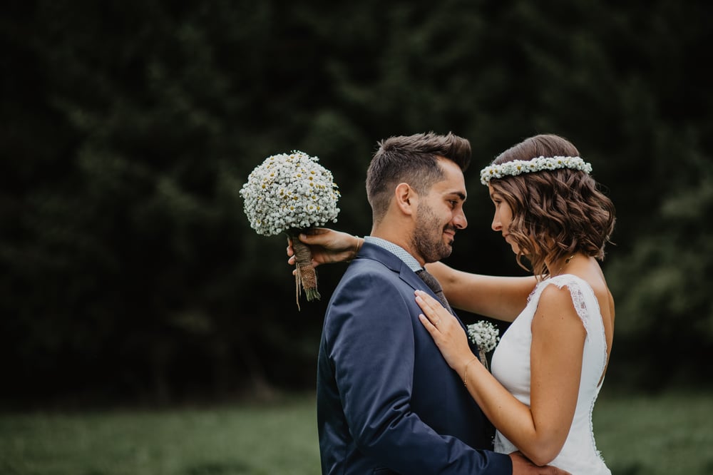 Hochzeitsfotografie im Wald