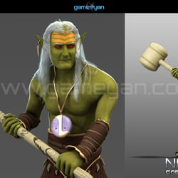3D Norkman Существо Анимация персонажей