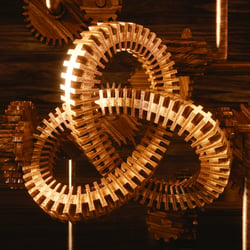 abstract torus knot wood