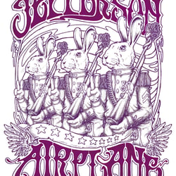 Jefferson Airplane – Poster & T-Shirt „White Rabbit Volunteers“