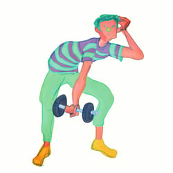 lifting weights