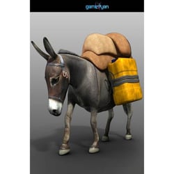 3D Esel Tier Zeichen Animation