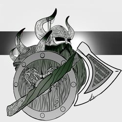 viking illustration lineart 4