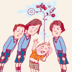 Reader’s Digest Illustration Innenseite Schlaumeier