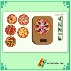 „Pizza“ Vektorgrafik