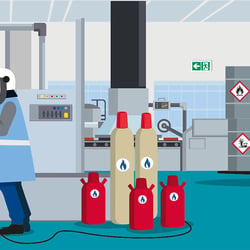 Flat Design Illustration für E-Learning – TÜV Süd Akademie