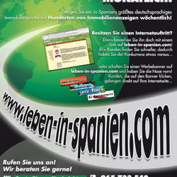 Eigenanzeigen für leben-in-spanien.com, dem Immobilien-Portal der Costa Nachrichten SL, Alicante