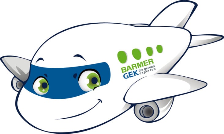 Barmer GEK Flugzeug