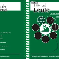 INFO-Blatt „Tiere und Leute“. Basislayout für Vorder- und Hinterseiten.