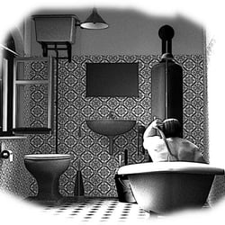 Zwerg Dwalin in der Badewanne – Illustration zu Mischtemperaturen und spezifischer Wärmekapazität