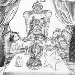 Buchillustration zu „der verlorene Märchenstern“, Veritas Vita Verlag 2011