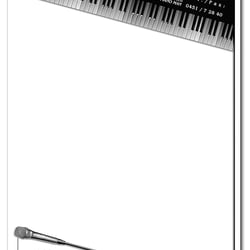 The Piano Man Briefpapier