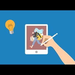 Ideenfindung am Tablet