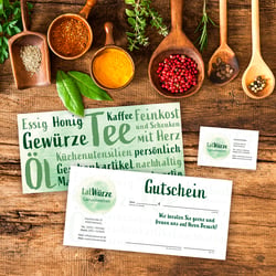 Logo- und Brand Design für das Feinkostgeschäft talWürze („tal“ aus Nette-tal)