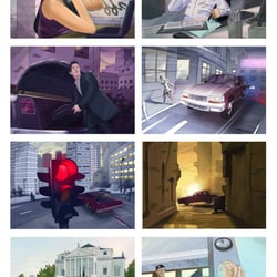 Storyboard für ein Kurzfilmprojekt