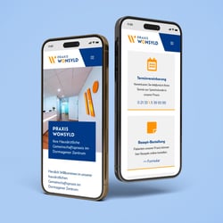 Webseite (Mobil) Praxis Wonsyld
