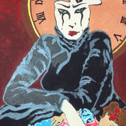 Verlorene Kindheit 50×70cm in Acryl
