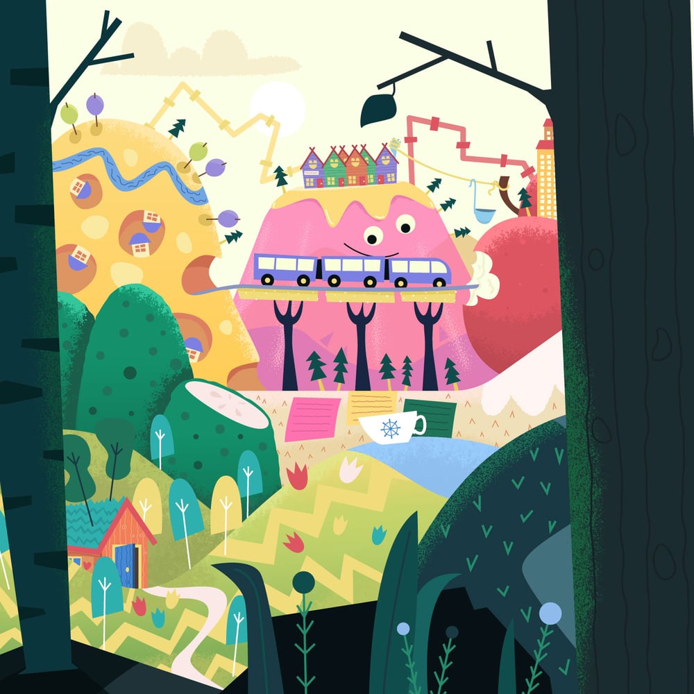 TV-Intro Illustration „Moppi und der Leckerladen“