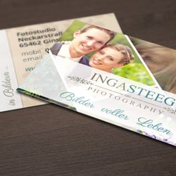 Vistenkartendesign für „Inga Steeg Photografie“
