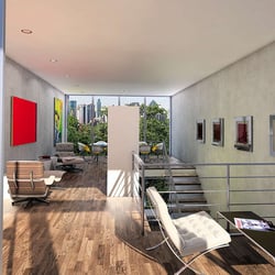 townhouse interior studie