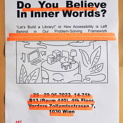 Poster mit Braille