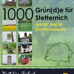 Ortsteilplakat Kommunalwahl „Stetternich“