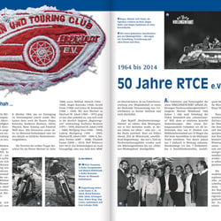 Programmheft für eine Oldtimer-Rallye, Innenseite mit Clubgeschichte