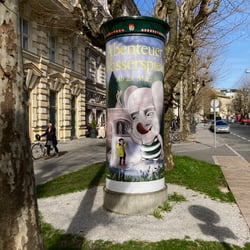 Litfaßsäule Wasserspiele Hellbrunn
