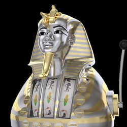 Slotmaschine in der Szene mit dem Pharao