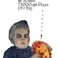 Das ist ganz schön viel Pizza.