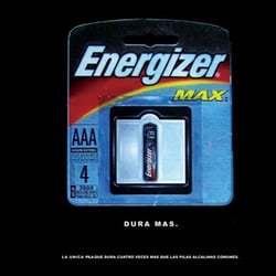 Energizer – Lasts 4 times Longer