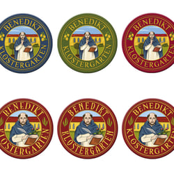 Entwürfe für Produktlogo Benedikt Klostergarten