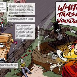 »White Trash Voodoo« Umschlagillustration für Stiff Chainey