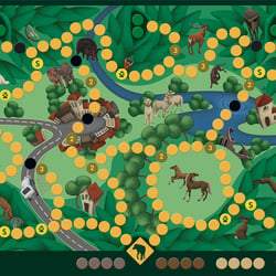 Spielplan Wolf und Wald